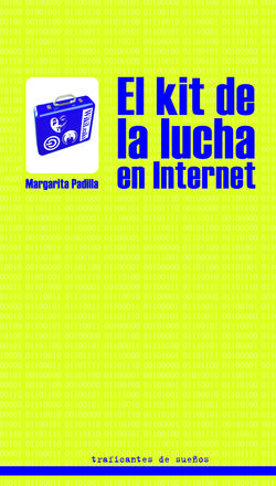 "El kit de la lucha en internet" de Margarita Padilla. Nuevo libro de Traficantes de Sueños