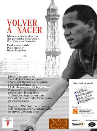 Volver a nacer: Memoria desde el exilio del genocidio de la Unión Patriótica y el Partido Comunista en Colombia Proyeccion_de_la_pelicula_documental_volver_a_nacer_large