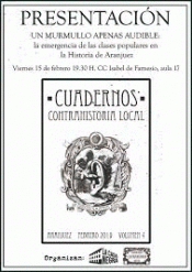 CUADERNOS DE CONTRAHISTORIA LOCAL Imagen de cubierta: CUADERNOS DE CONTRAHISTORIA LOCAL