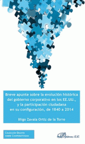 BREVE APUNTE SOBRE LA EVOLUCIÓN HISTÓRICA DEL GOBIERNO CORPORATIVO EN LOS EE.UU. Imagen de cubierta: BREVE APUNTE SOBRE LA EVOLUCIÓN HISTÓRICA DEL GOBIERNO CORPORATIVO EN LOS EE.UU.