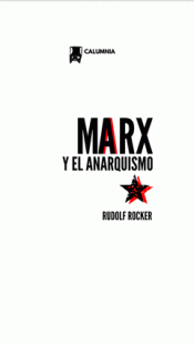 MARX Y EL ANARQUISMO Imagen de cubierta: MARX Y EL ANARQUISMO
