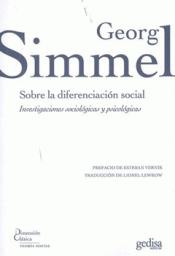 SOBRE LA DIFERENCIACIÓN SOCIAL Imagen de cubierta: SOBRE LA DIFERENCIACIÓN SOCIAL