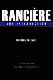 RANCIÈRE: UNA INTRODUCCIÓN Imagen de cubierta: RANCIÈRE: UNA INTRODUCCIÓN