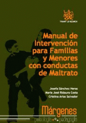 Imagen de cubierta: MANUAL DE INTERVENCIÓN PARA FAMILIAS Y MENORES CON CONDUCTAS DE MALTRATO