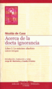 Imagen de cubierta: ACERCA DE LA DOCTA IGNORANCIA