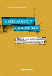 Imagen de cubierta: SEMEJANZA Y COMUNIDAD