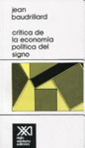 Imagen de cubierta: CRÍTICA DE LA ECONOMÍA POLÍTICA DEL SIGNO